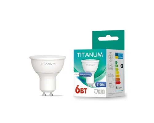 Лампочка TITANUM LED MR16 6W GU10 4100K (TLMR1606104)