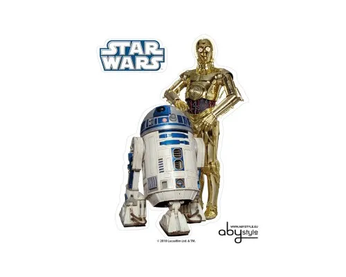Стикер-наклейка ABYstyle Star Wars — R2-D2/C3PO 16х11 см / 2 листа (ABYDCO160)