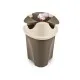 Контейнер для мусора Planet Household Twist кремовый с серым 9 л (10555)