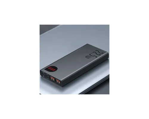 Батарея универсальная Baseus Adaman Metal 10000mAh, PD/22.5W, QC/3.0, Lightning (PPAD000001)