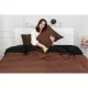 Постільна білизна MirSon Сатин Premium Dark Chocolate 0211+0055 175х210 (2200000688637)