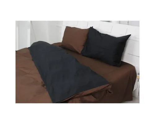 Постільна білизна MirSon Сатин Premium Dark Chocolate 0211+0055 175х210 (2200000688637)