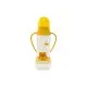 Бутылочка для кормления Baby Team с силиконовой соской и ручками 0+ 250 мл Желтая (1411)