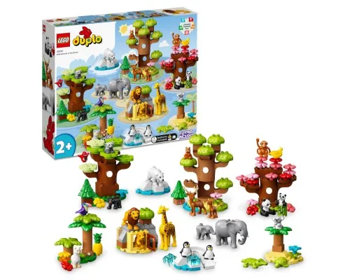 Конструктор LEGO DUPLO Town Дикі тварини світу 142 деталей (10975)