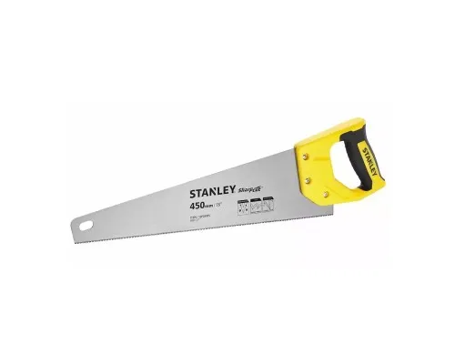 Ножівка Stanley SHARPCUT із загартованими зубами, L=450мм, 11 tpi. (STHT20370-1)