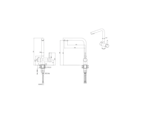 Смеситель Elleci T01 BIANCO ANTICO 62