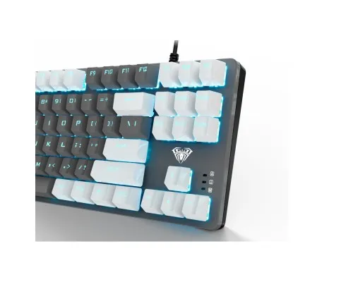 Клавиатура Aula F3287 Keycap KRGD Blue USB UA White/Grey (6948391240688)