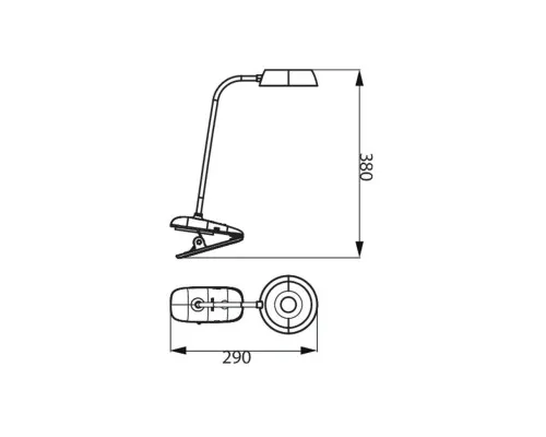 Настольная лампа Philips LED Reading Desk lamp Donutclip 3W, 4000K, 1200mAh (Lithium battery), рожевий (929003179627)