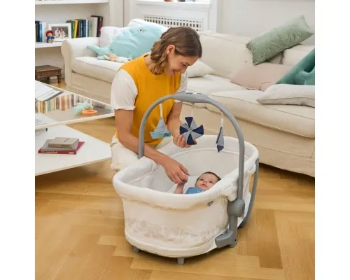 Кроватка Chicco Колыбель для новорожденного 5 в 1 Baby Hug Pro, белый (87076.14)