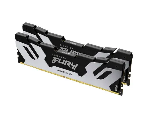 Модуль памяти для компьютера DDR5 32GB (2x16GB) 7200 MHz Renegade Black/Silver Kingston Fury (ex.HyperX) (KF572C38RSK2-32)