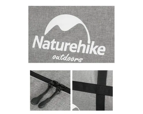 Дорожня сумка Naturehike баул NH17S021-M 45 л сірий (6927595724910)