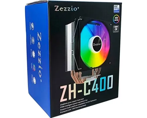 Кулер для процессора Zezzio ZH-C400 V2 ARGB/SRGB Ultra Fan