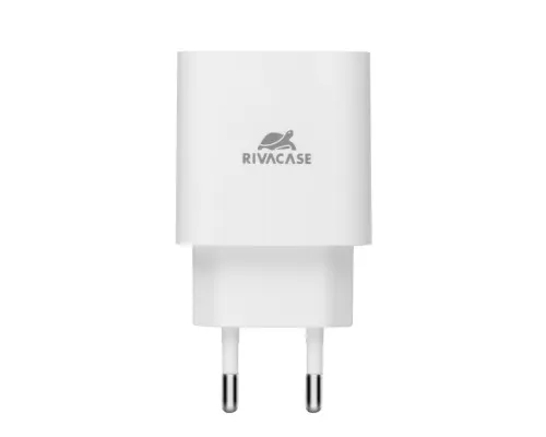 Зарядний пристрій RivaCase 1xUSB Type-C PD 20 Вт кабель Type-C white (PS4101 WD4 (White))