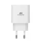 Зарядное устройство RivaCase 1xUSB Type-C PD 20 Вт кабель Type-C white (PS4101 WD4 (White))