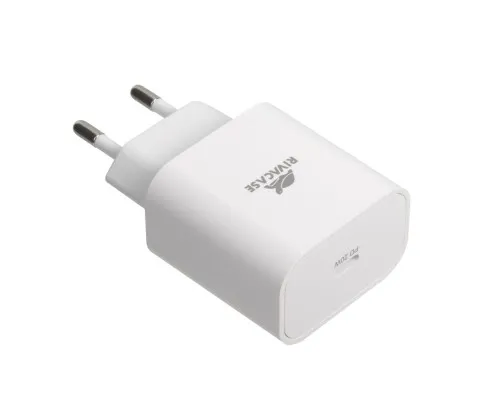 Зарядное устройство RivaCase 1xUSB Type-C PD 20 Вт кабель Type-C white (PS4101 WD4 (White))