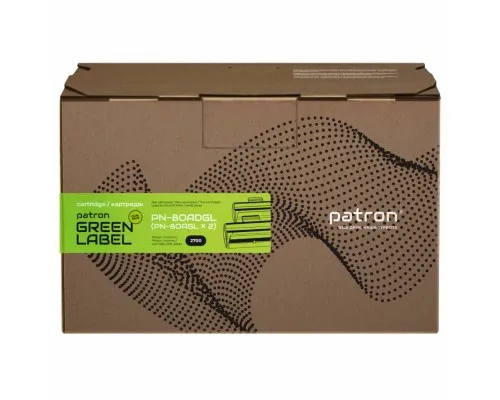 Картридж Patron HP LJ CF280A GREEN Label (DUAL PACK) (PN-80ADGL)