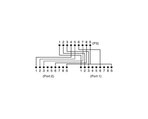 Разветвитель Digitus витой пары, STP, cat.5e, 1x2RJ-45 (DN-93904)