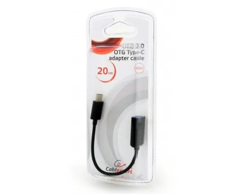 Дата кабель OTG USB 2.0 AF to Type-C 0.2m Cablexpert (AB-OTG-CMAF2-01)