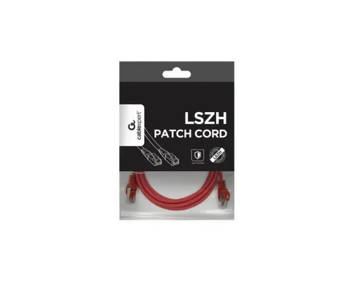 Патч-корд 3м S/FTP Cat 6A CU LSZH red Cablexpert (PP6A-LSZHCU-R-3M)