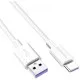 Дата кабель USB 2.0 AM to Type-C 1.0m 5A white ColorWay (CW-CBUC019-WH)