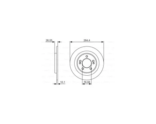 Гальмівний диск Bosch 0 986 479 A47