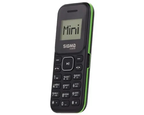 Мобильный телефон Sigma X-style 14 MINI Black-Green (4827798120729)