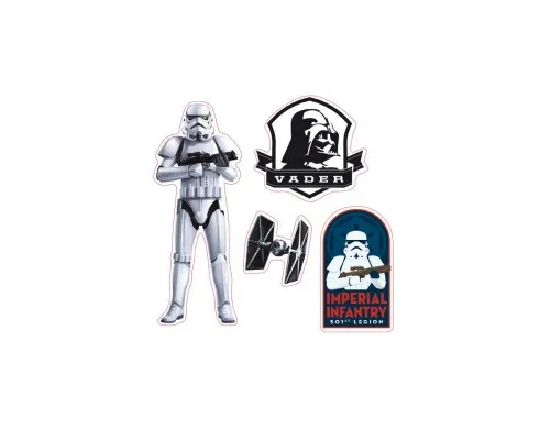 Стикер-наклейка ABYstyle Star Wars — Vador/Trooper (Вейдер/Штурмовик) 16х11 см / 2 ли (ABYDCO361)