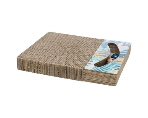 Дряпка (кігтеточка) для котів Trixie картонна з мячиками та мятою 38×5×30 см (4011905480060)