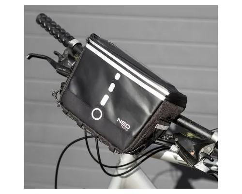 Велосумка на кермо Neo Tools 600D 23 х 12 х 17 см Black (91-009)