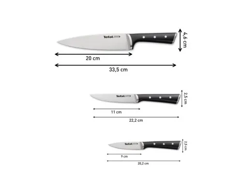 Набор ножей Tefal Ice Force 3 предмети (K2323S74)