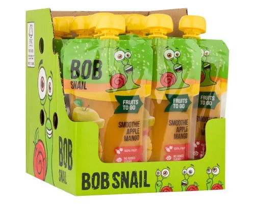 Детское пюре Bob Snail Улитка Боб Смузи Яблоко-Манго 200 г (4820219347033)