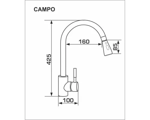 Змішувач GRANADO Campo ivory (gz0504)