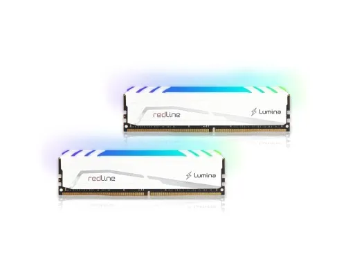 Модуль памяти для компьютера DDR5 32GB (2x16GB) 6800 MHz Redline RGB White Mushkin (MLB5C680CKKP16GX2)