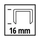 Скобы для строительного степлера Einhell 5.7х16мм, 3000шт. (4137855)