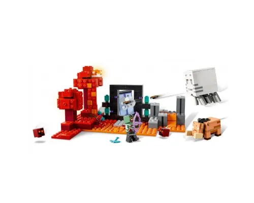 Конструктор LEGO Minecraft Засада у портала в Нижний мир 352 деталей (21255)