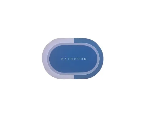 Килимок для ванної Stenson суперпоглинаючий 40 х 60 см овальний бірюзовий (R30939 turquoise)