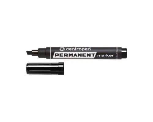 Маркер Centropen Permanent 8576 1-4,6 мм, chisel tip, black (8576/01)