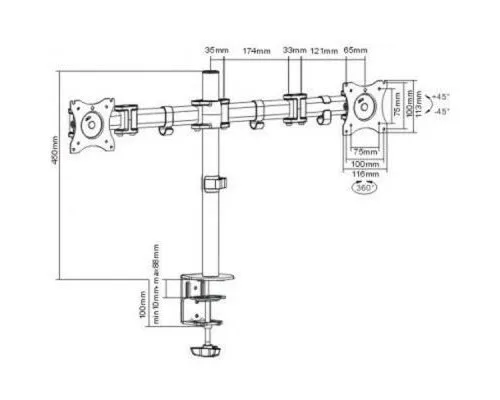 Кронштейн ITech MBS-12F