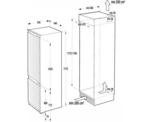 Холодильник Gorenje RKI2181E1