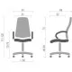 Офісне крісло Аклас Анхель PL TILT чорно-салатовий (20999)
