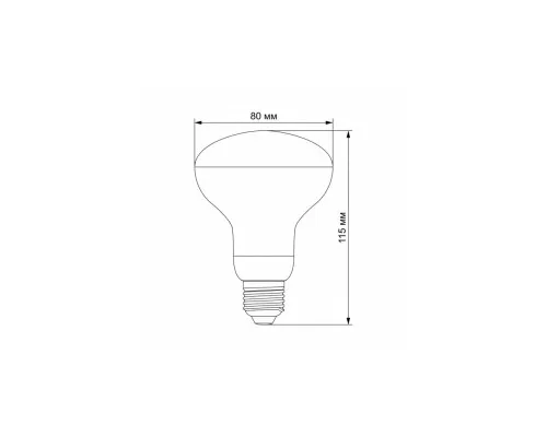 Лампочка Videx Filament R80FF 09W E27 1200K (VL-R80FF-09271)