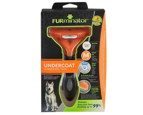 Фурмінатор для тварин FURminator для собак з короткою шерстю розмір М (4048422141372)