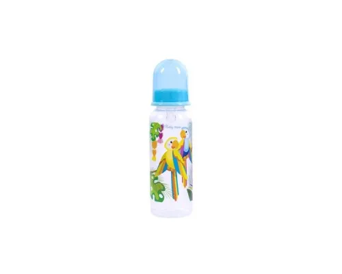 Бутылочка для кормления Baby Team с силиконовой соской 250 мл (1410_попугаи)