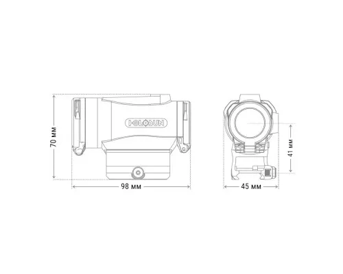 Коллиматорный прицел Holosun HE530C-RD (747012)