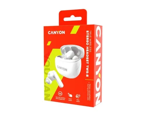 Навушники Canyon TWS-8 White (CNS-TWS8W)
