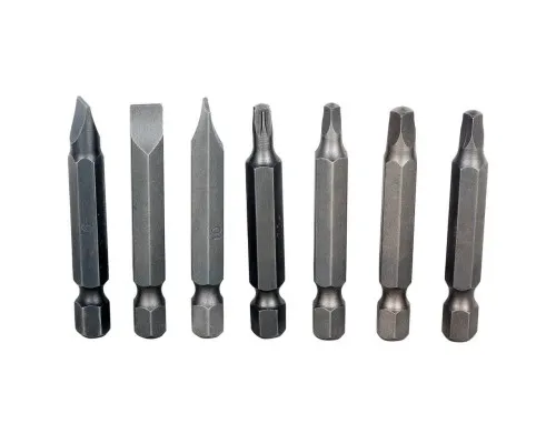 Викрутка Black&Decker з бітами PH1, PZ2, SL8, Tx20, SQ1, PZ2, SQ3, L = 50 мм, 19 шт, блістер (A7073)