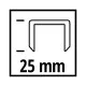 Скоби для будівельного степлера Einhell 5.7х25мм, 3000шт. (4137860)