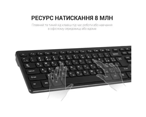 Клавіатура OfficePro SK276 USB Black (SK276)