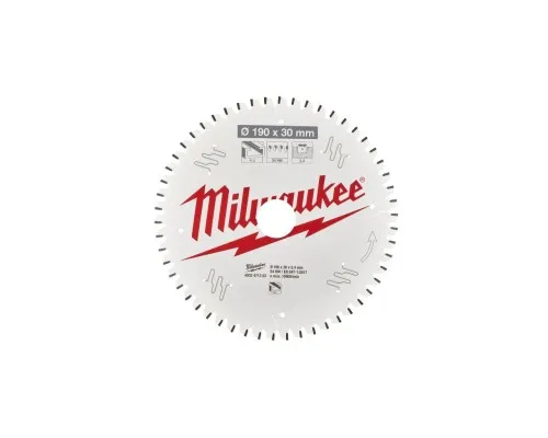 Диск пильный Milwaukee пильный PFTE 190х30х2,4мм, 54 зуб. (4932471303)