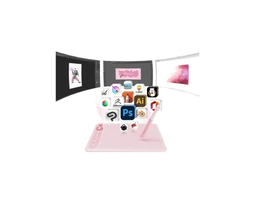 Графический планшет Parblo Intangbo X7 Pink (INTANGBOX7P)